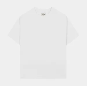 Solid Tee Womens Short Sleeve Shirt (White) Gloss Glow