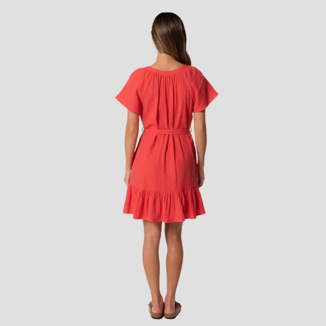 Sudie Mini Dress (Flame) Fresh Energy