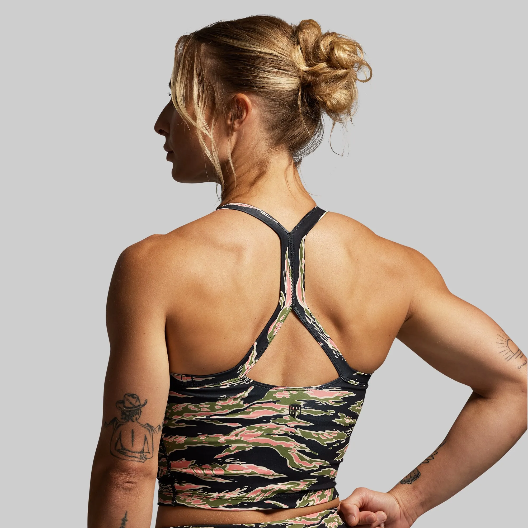 Your Favorite Sports Bra (Pink Jungle Tiger) Odor-resistant