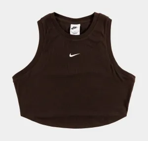 Sport Essentials Ribbed Womens Tank Top (Brown) Lightweight clothing