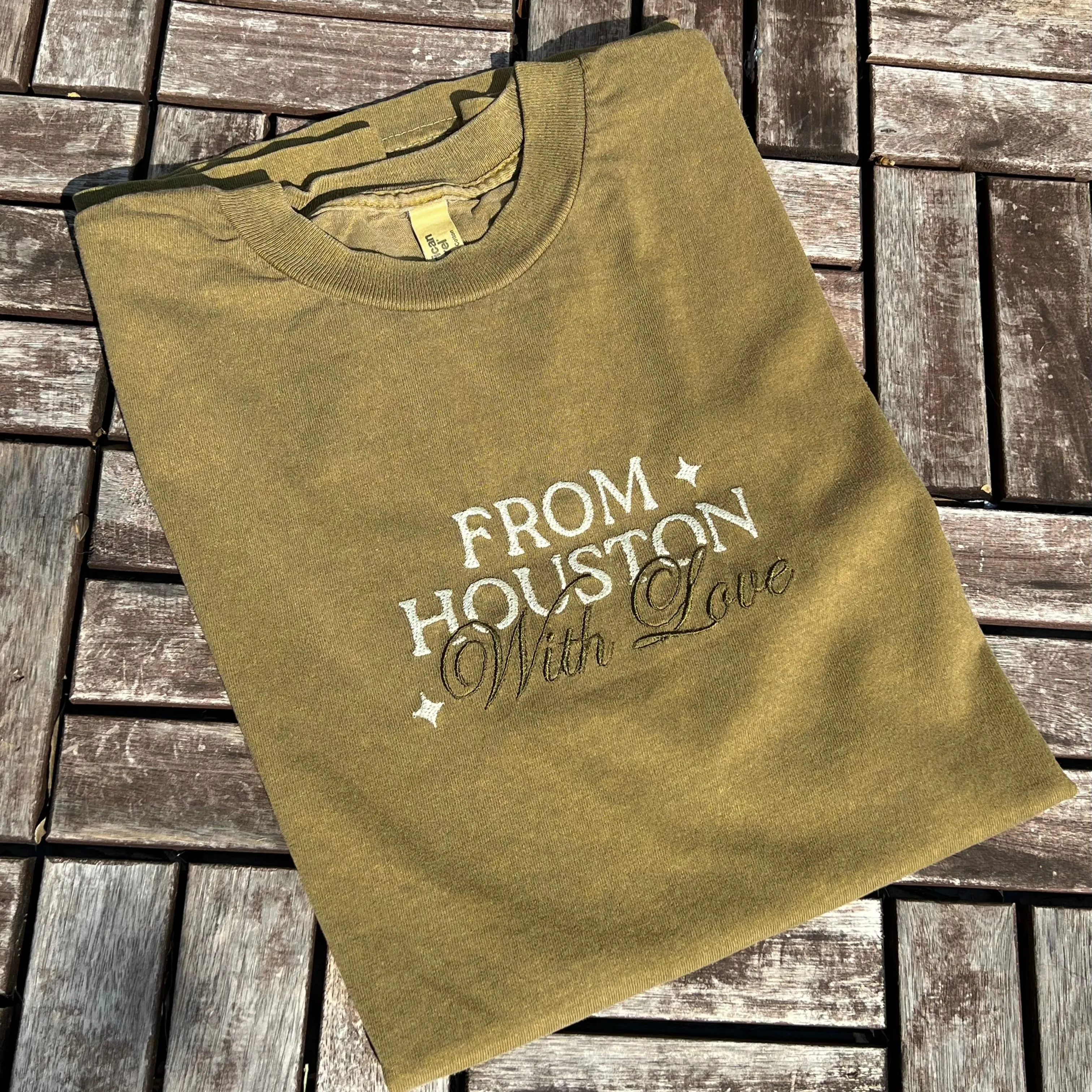 From HTX with Love Heavyweight Tee Timeless Fit Comfortable Style