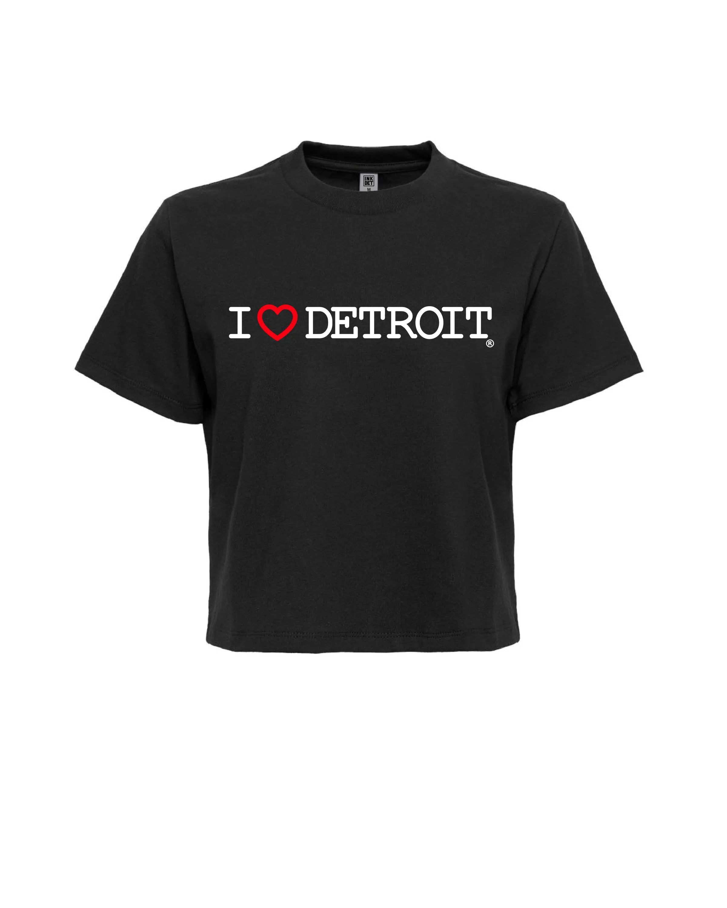 (NEW) I Love Detroit Womens Boxy Tees - Available in 3 Colors SoftenedTexturedWeave Odor-resistant