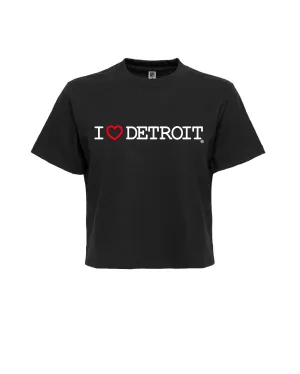 Camping practicality DoubleStitched Seams (NEW) I Love Detroit Womens Boxy Tees - Available in 3 Colors