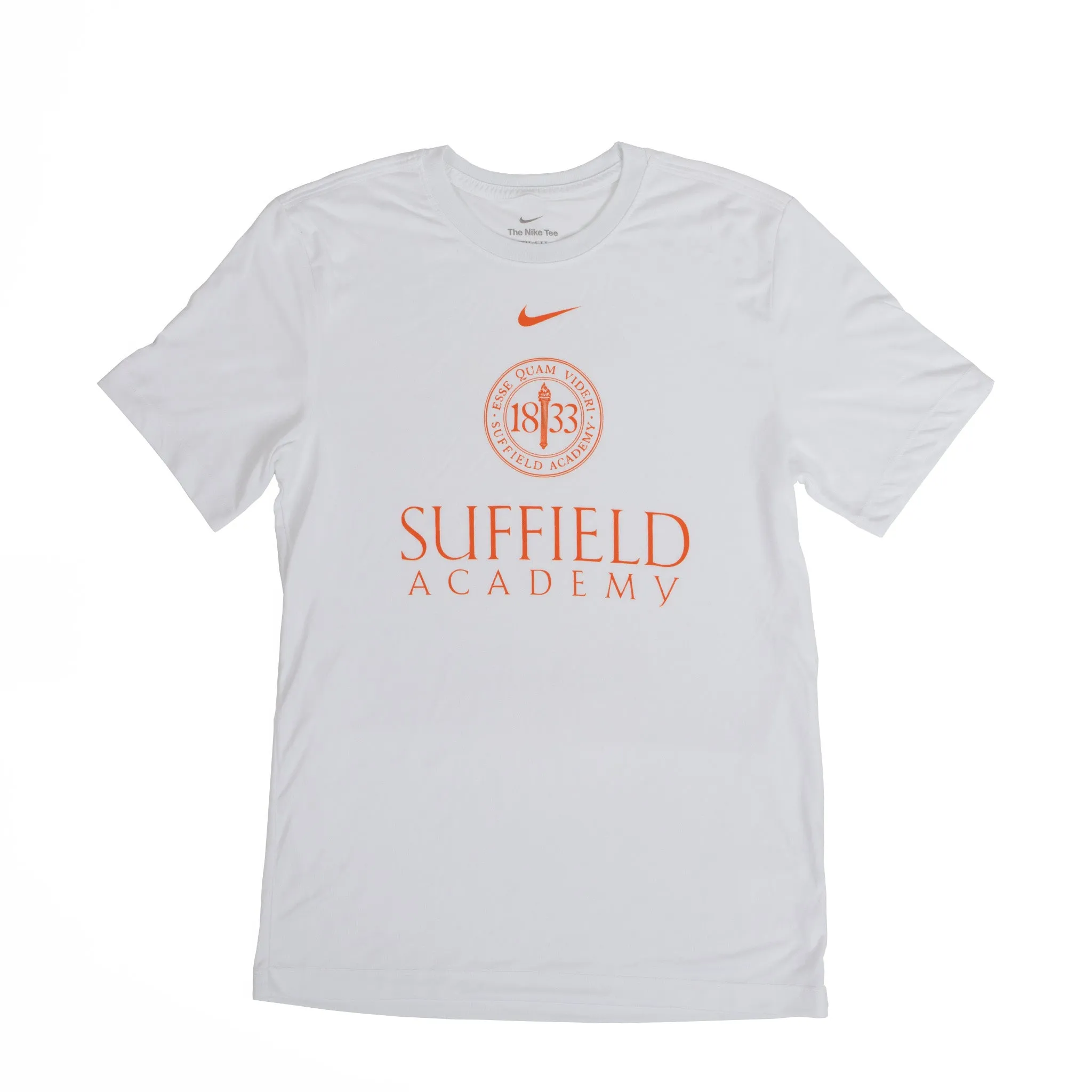 LowMaintenance Material SeamFreeEngineering Nike Dri Fit Short Sleeve Tee White 1833