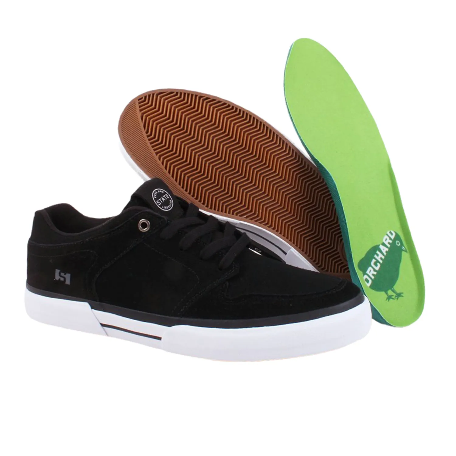 State x Orchard Mercer Low Black/White Breathable Footbed Light Step