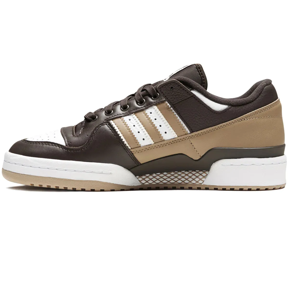 Adidas Forum 84 Low ADV Dark Brown / Ecru / White Skater Gear Fit mesh material