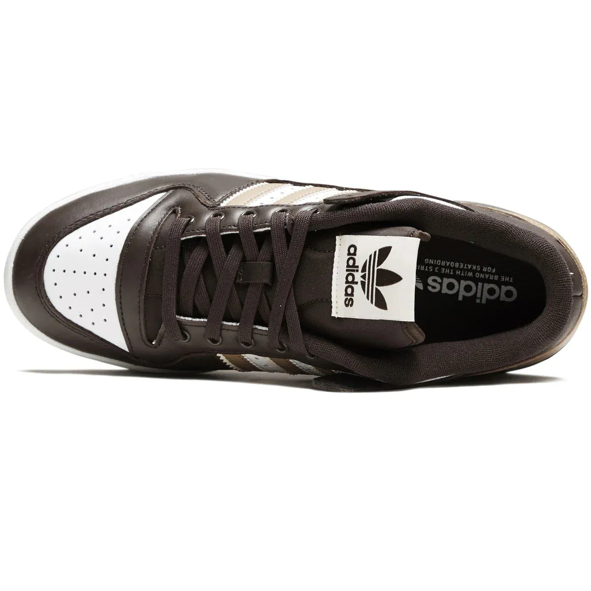 Street Friendly Fit Street Power Adidas Forum 84 Low ADV Dark Brown / Ecru / White