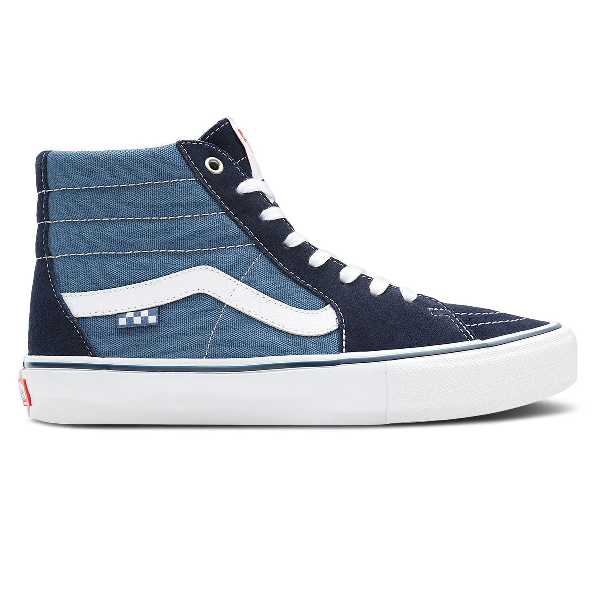 Vans Skate Sk8 High Navy/White Comfort Ventilation Skateboard Performance