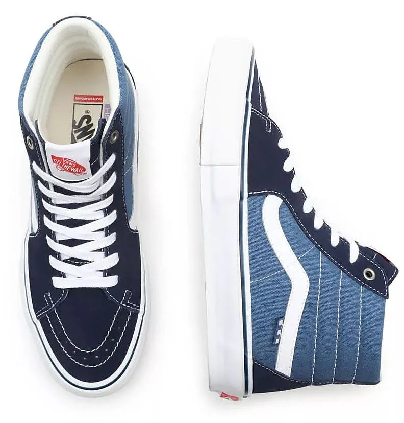 Jump Control Bold Look Vans Skate Sk8 High Navy/White