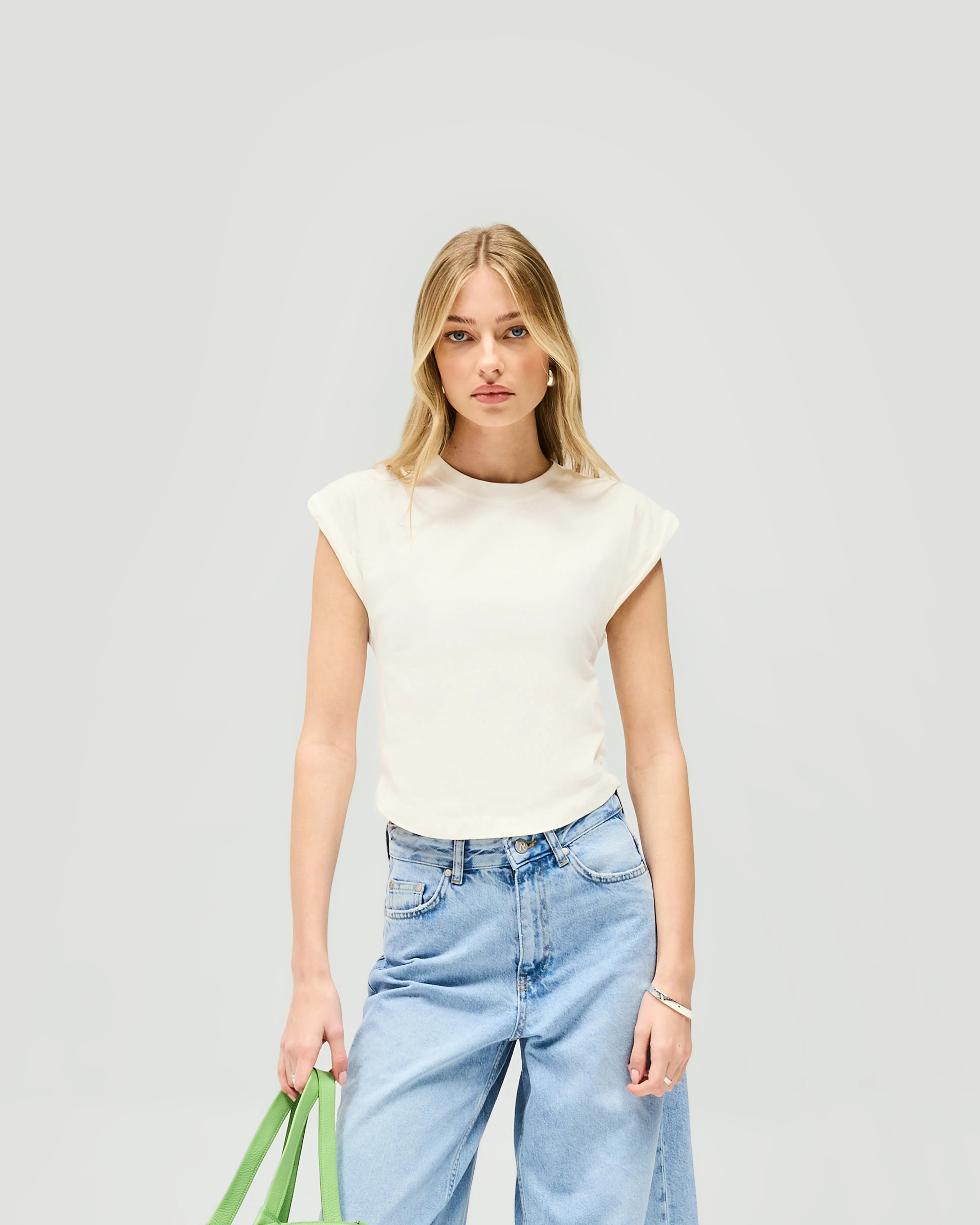 PreShrunkFabric Effortless Style Owners Club Turn Back T-Shirt - Antique White