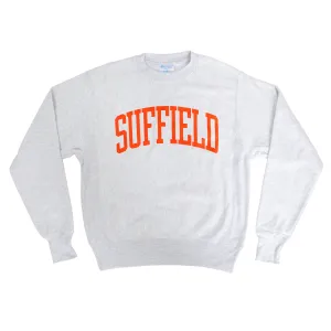 Champion Silver Grey Crew with Orange Ink product customization options great for presents