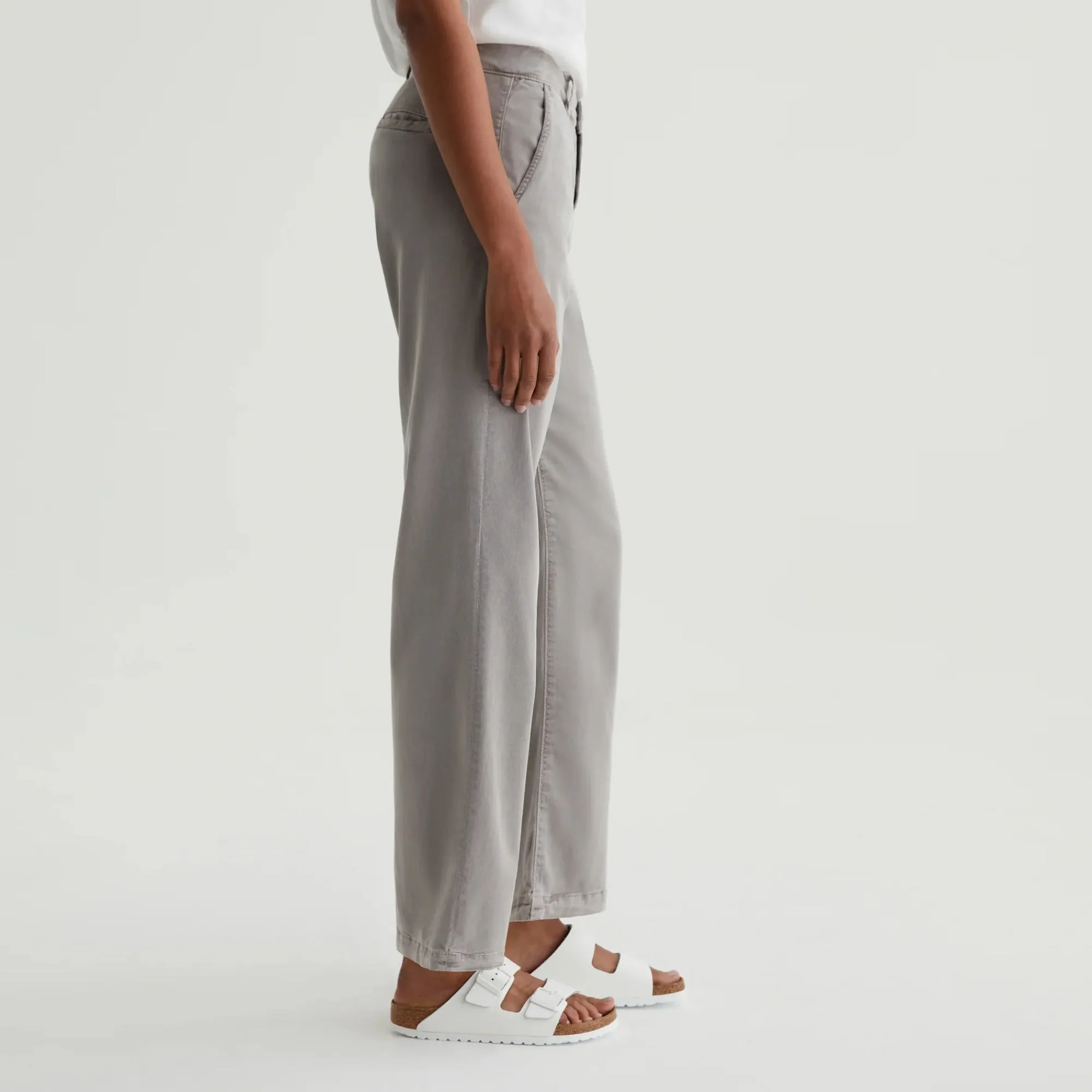 Sporty Comfort Wear Caden Straight Trouser (Sulfur Pebble Grey)