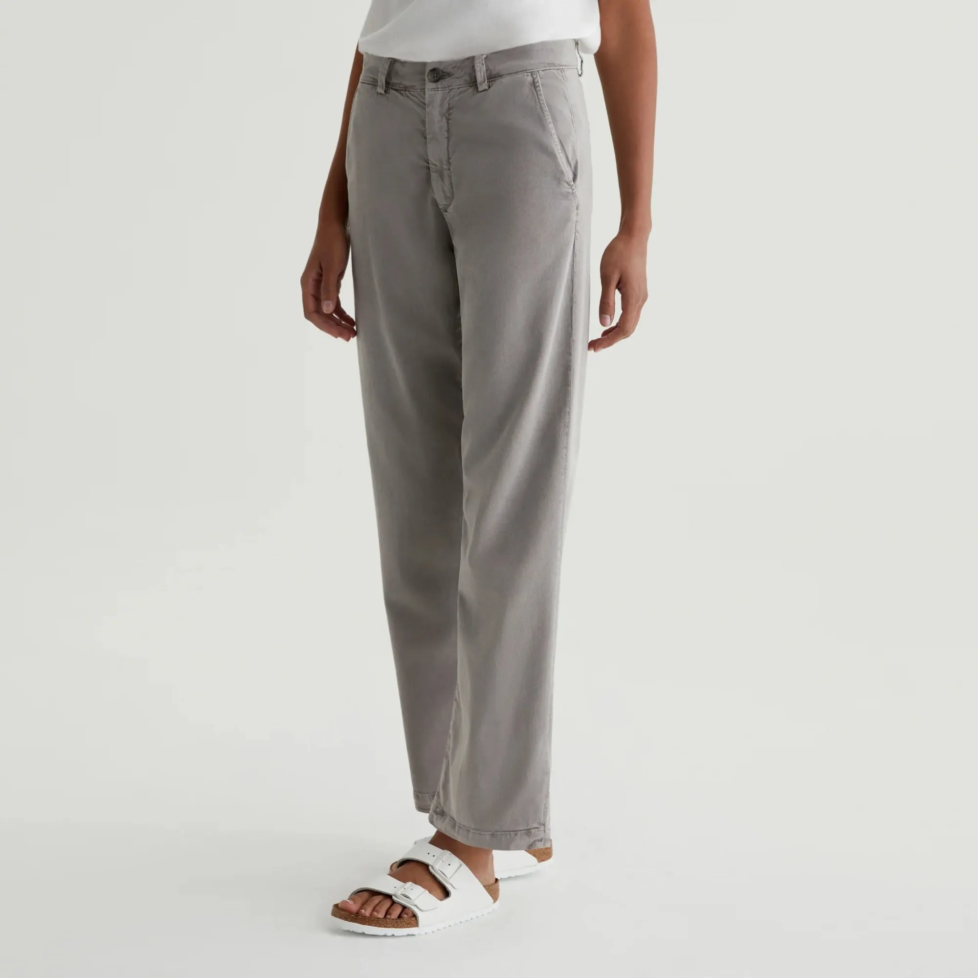 Caden Straight Trouser (Sulfur Pebble Grey) Basic Utility