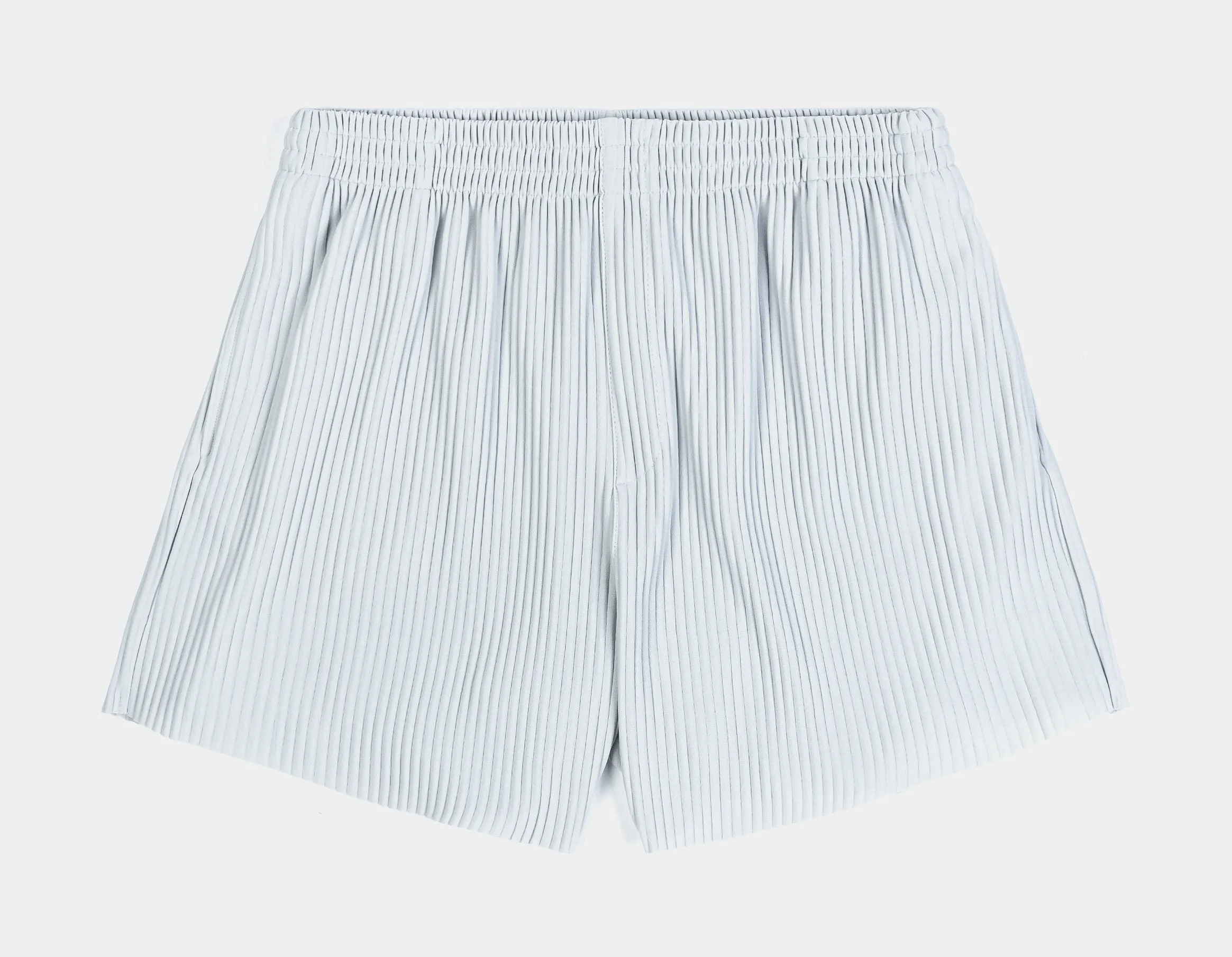 Snag Free Material Pleated Fleece Womens Shorts (Blue)