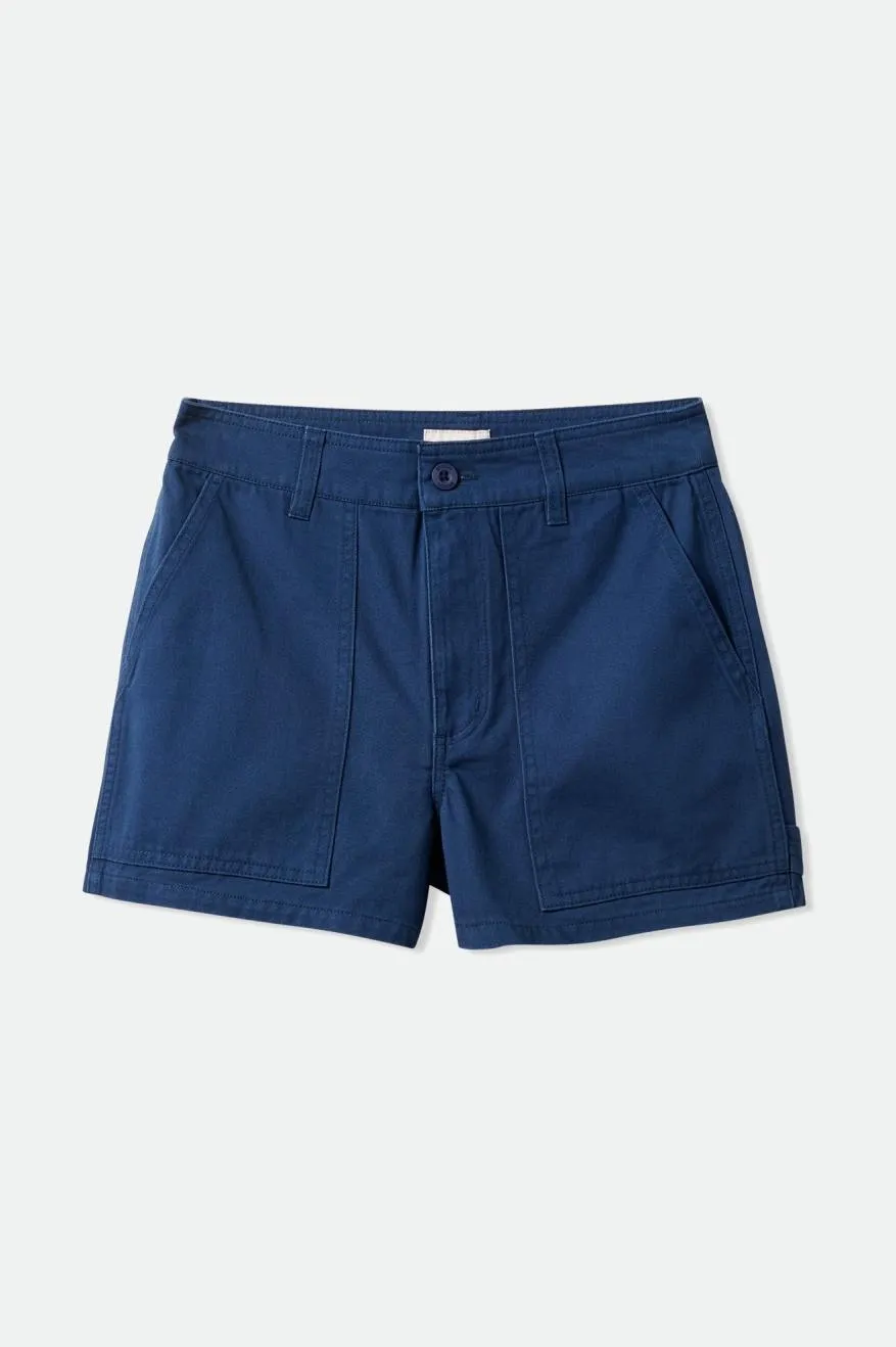 Metallic accents Chill Comfort Design Alameda Short - Deep Sea