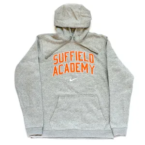 Breathable wear product eco friendliness level Suffield Academy Nike Grey Hoodie