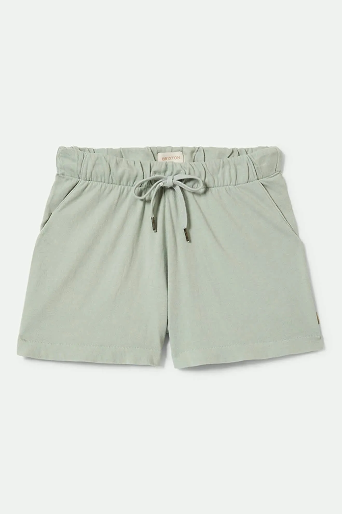 Carefree Organic Garment Dyed Lounge Short - Sage Green No Slip Grip Comfy Feel