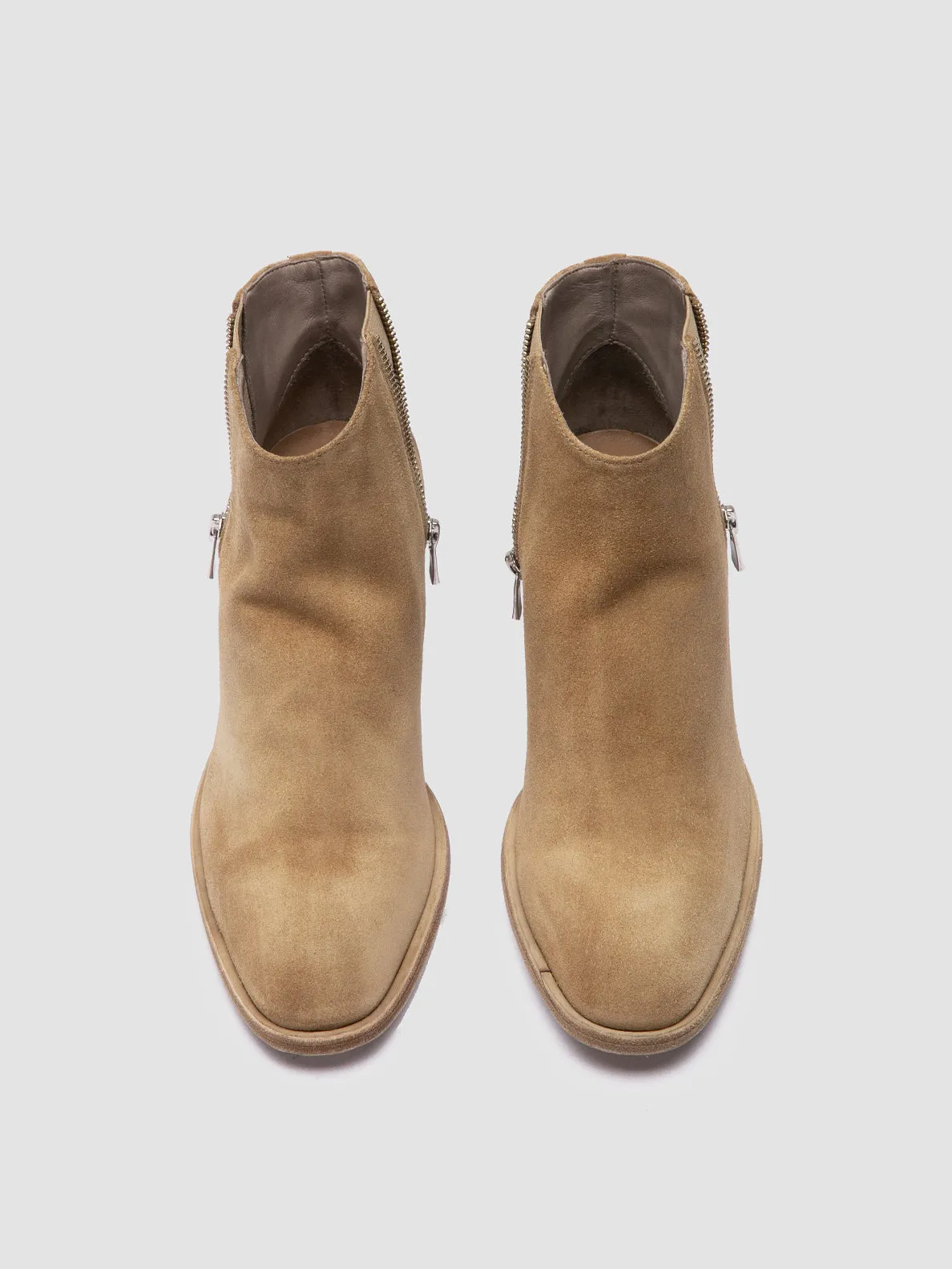 SYDNE 015 - Beige Suede Ankle Boots All-Purpose Use