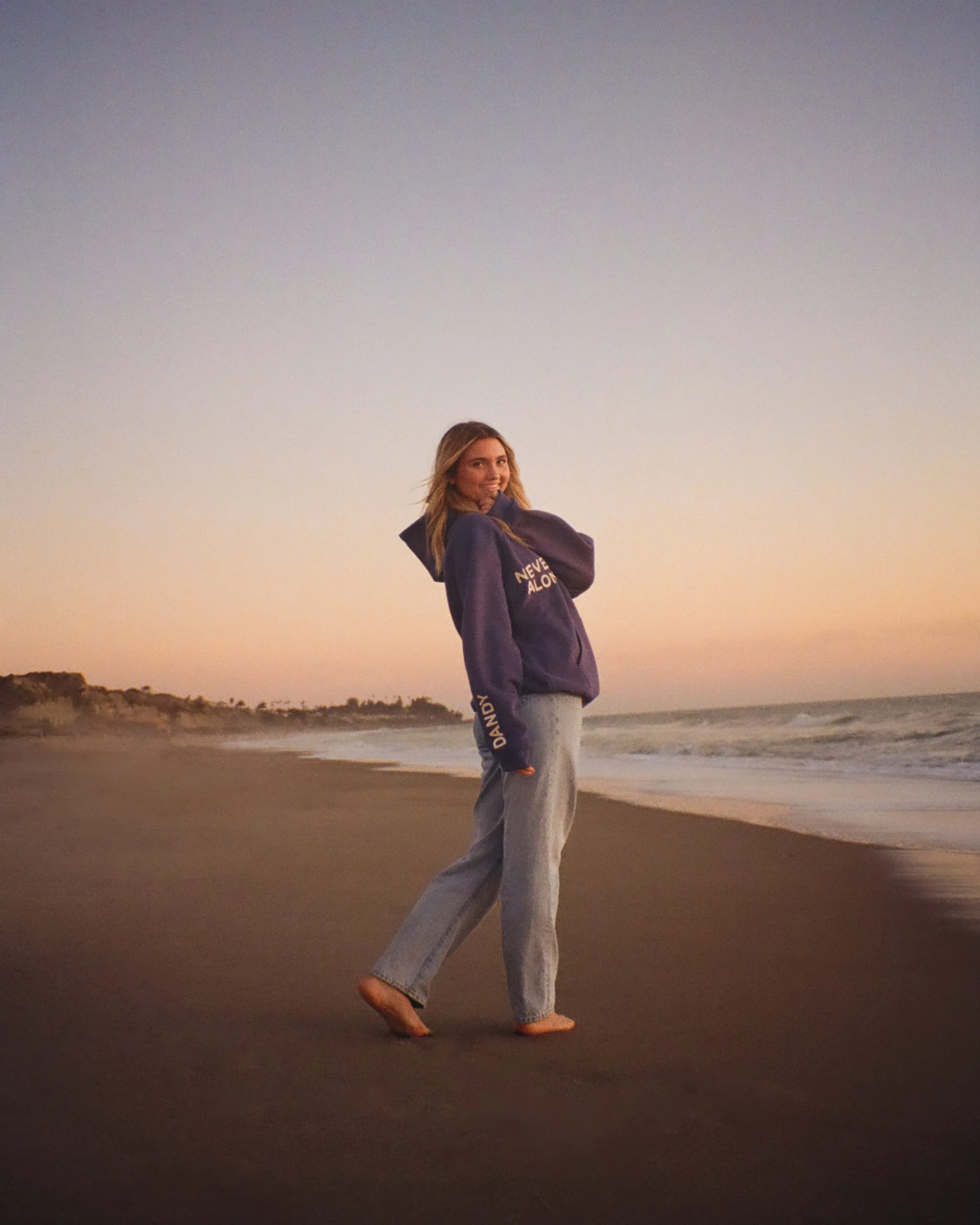 "All my Friends" Oversized Lux Hoodie in Blue Sporty Wearable product competitive edge