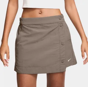 Essentials Woven 3" Womens Skort (Mink Brown/White) Sport Style Fit