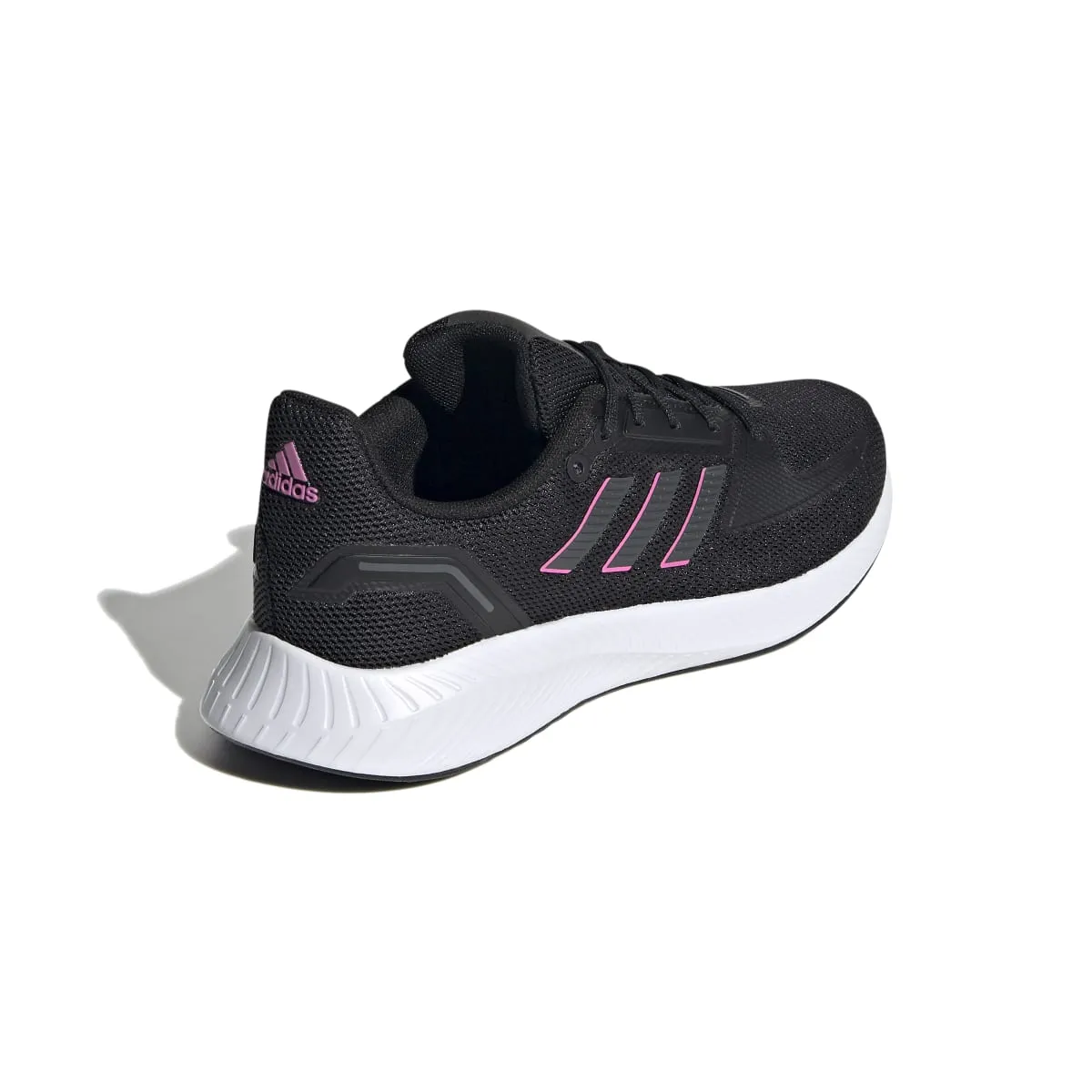 Ventilated Mesh Upper TPU Stability Shank ADIDAS FY9624 RUNFALCON 2.0 WMN'S (Medium) Black/Gray/Pink Mesh Running Shoes