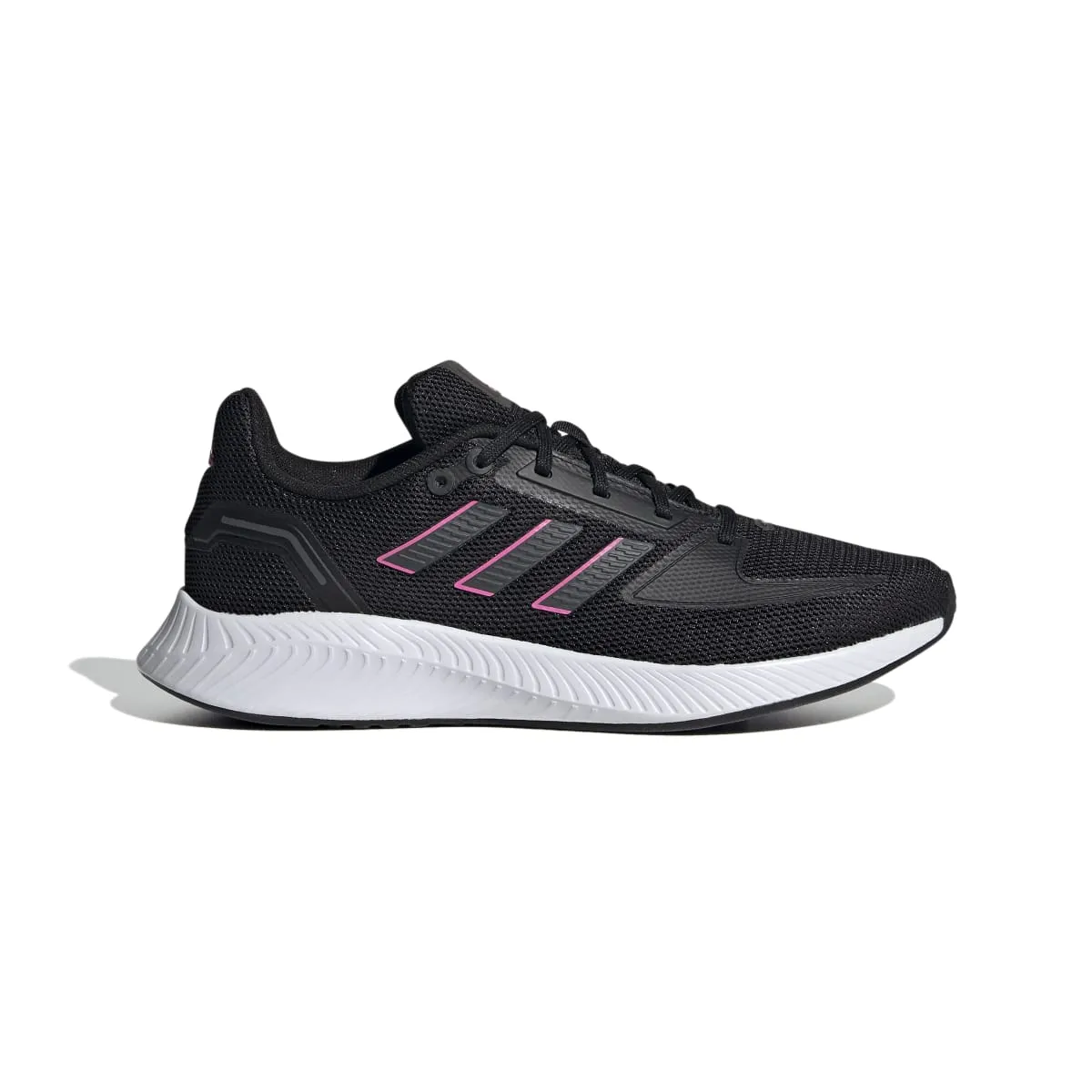 Comfort Linings ADIDAS FY9624 RUNFALCON 2.0 WMN'S (Medium) Black/Gray/Pink Mesh Running Shoes