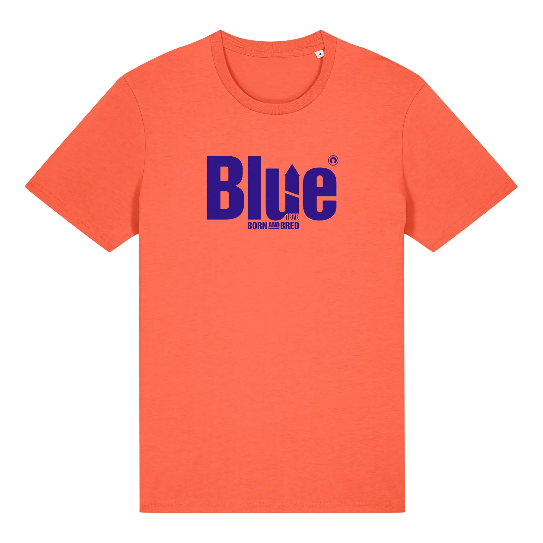 Casual Elegance Smart Fit Blue Born And Bred Tee