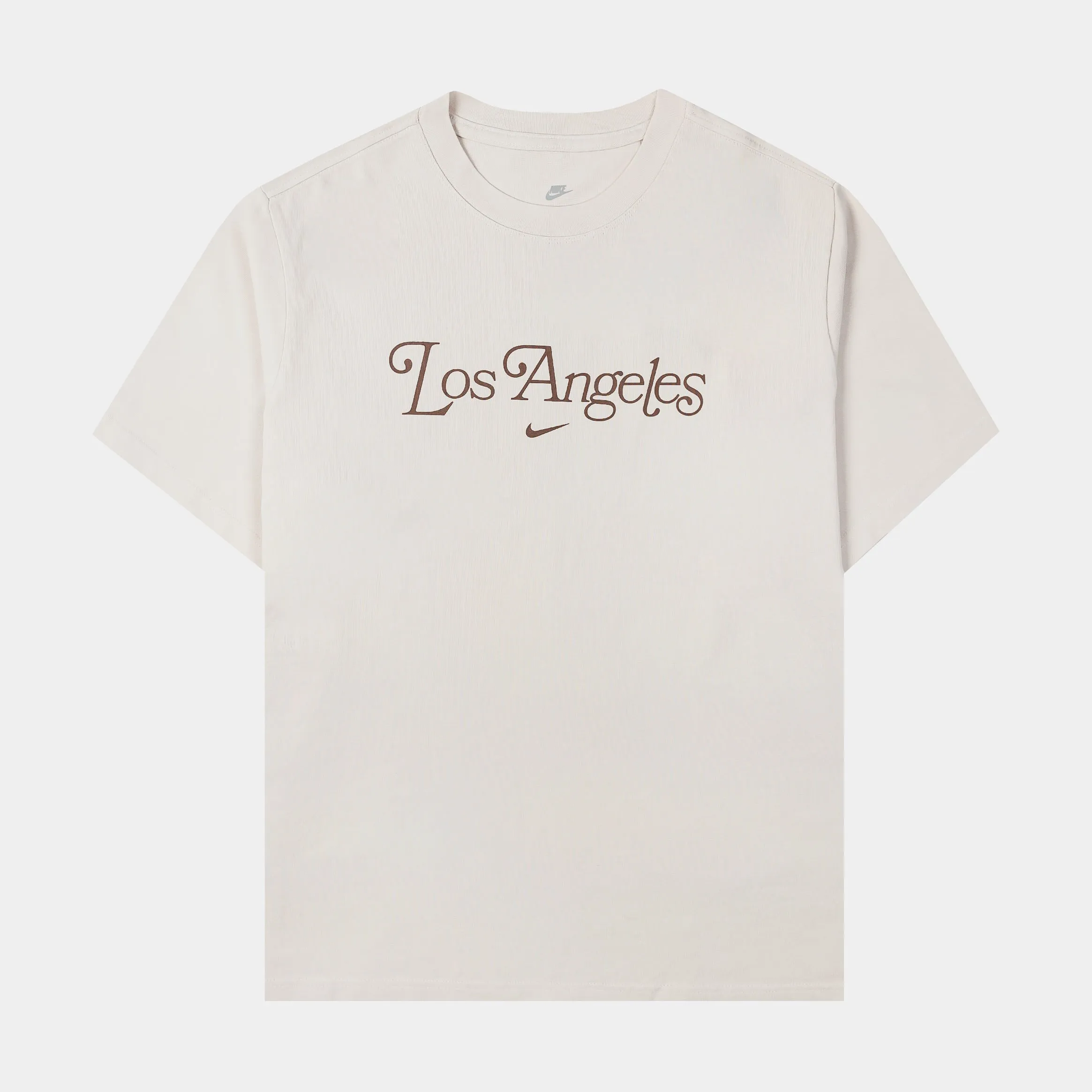 NSW Los Angeles Womens Short Sleeve Shirt (Beige/Brown) AntiFadeTechnology