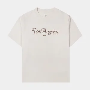 NSW Los Angeles Womens Short Sleeve Shirt (Beige/Brown) OdorControlTech Stage Soul
