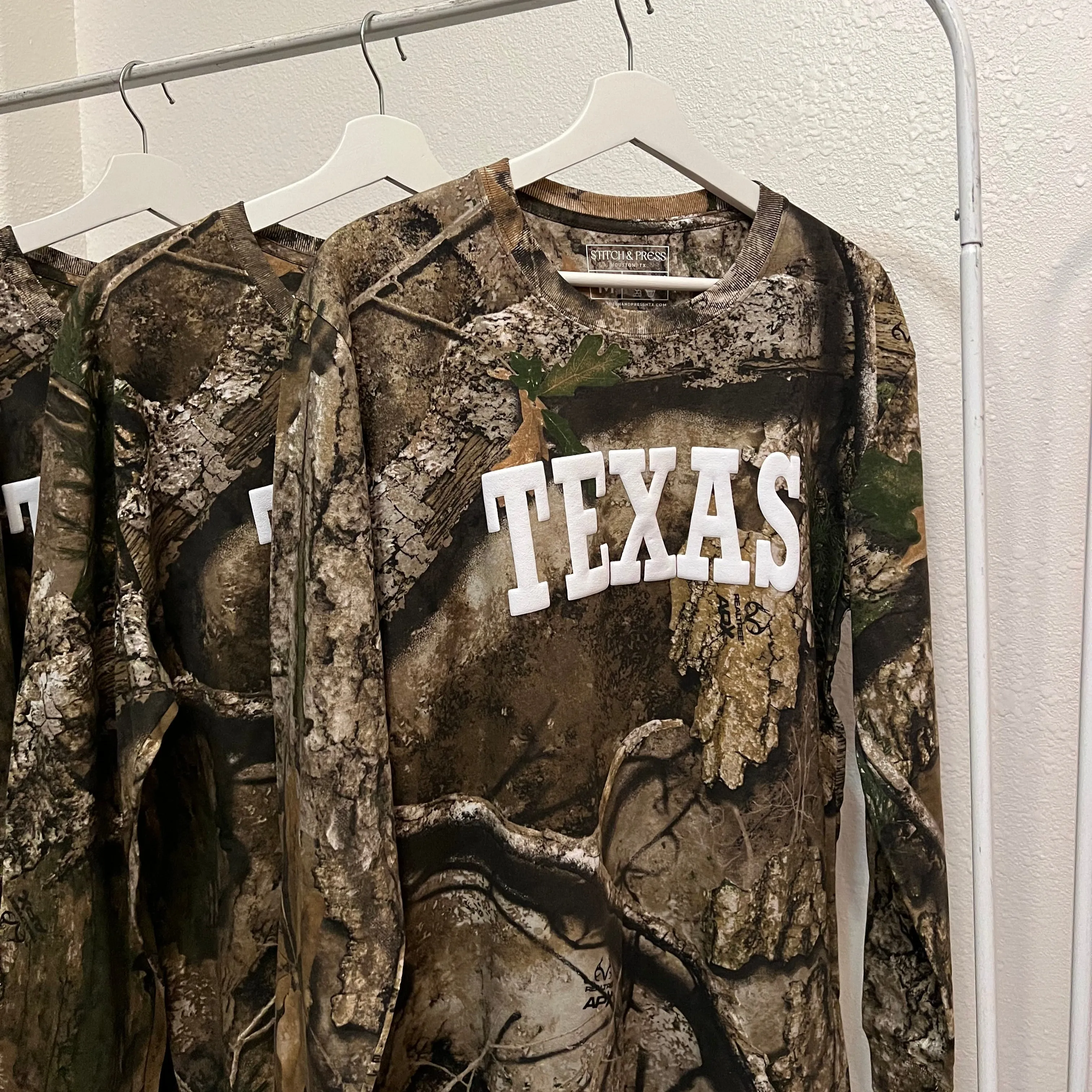 TEXAS Camo Long Sleeve Tee Ultra Soft Finish