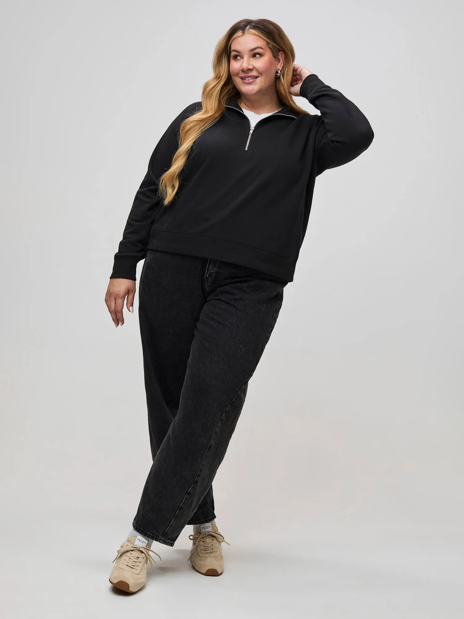 Women's Black Half Zip product birthday allure Core Layer
