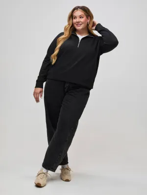 Women's Black Half Zip product birthday allure Core Layer