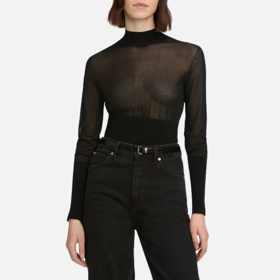 The Sleek Sweater (Black) AntiPilling Technology Gentle Fit