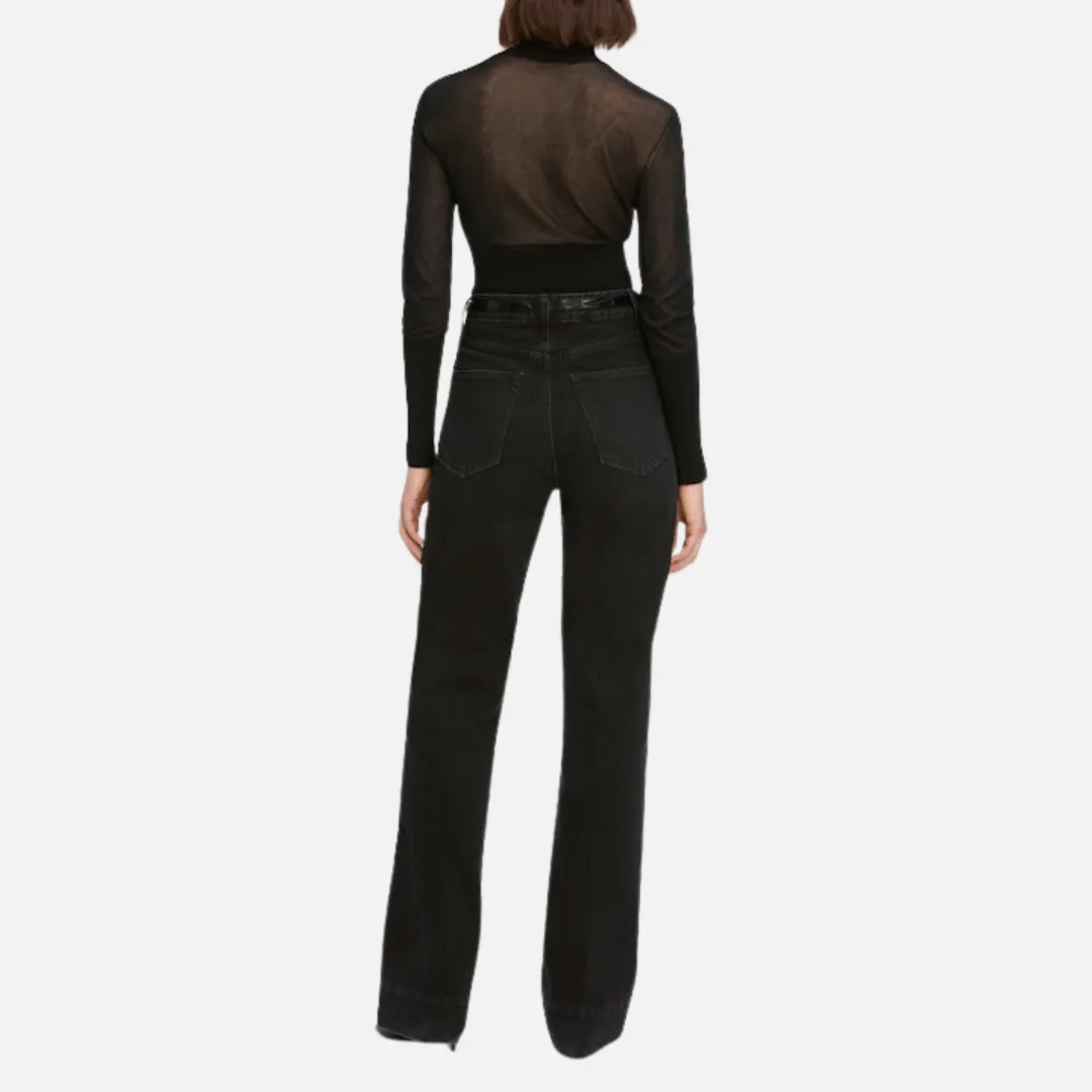 The Sleek Sweater (Black) Shrinkage Control Treatment Sweat Wicking Lining