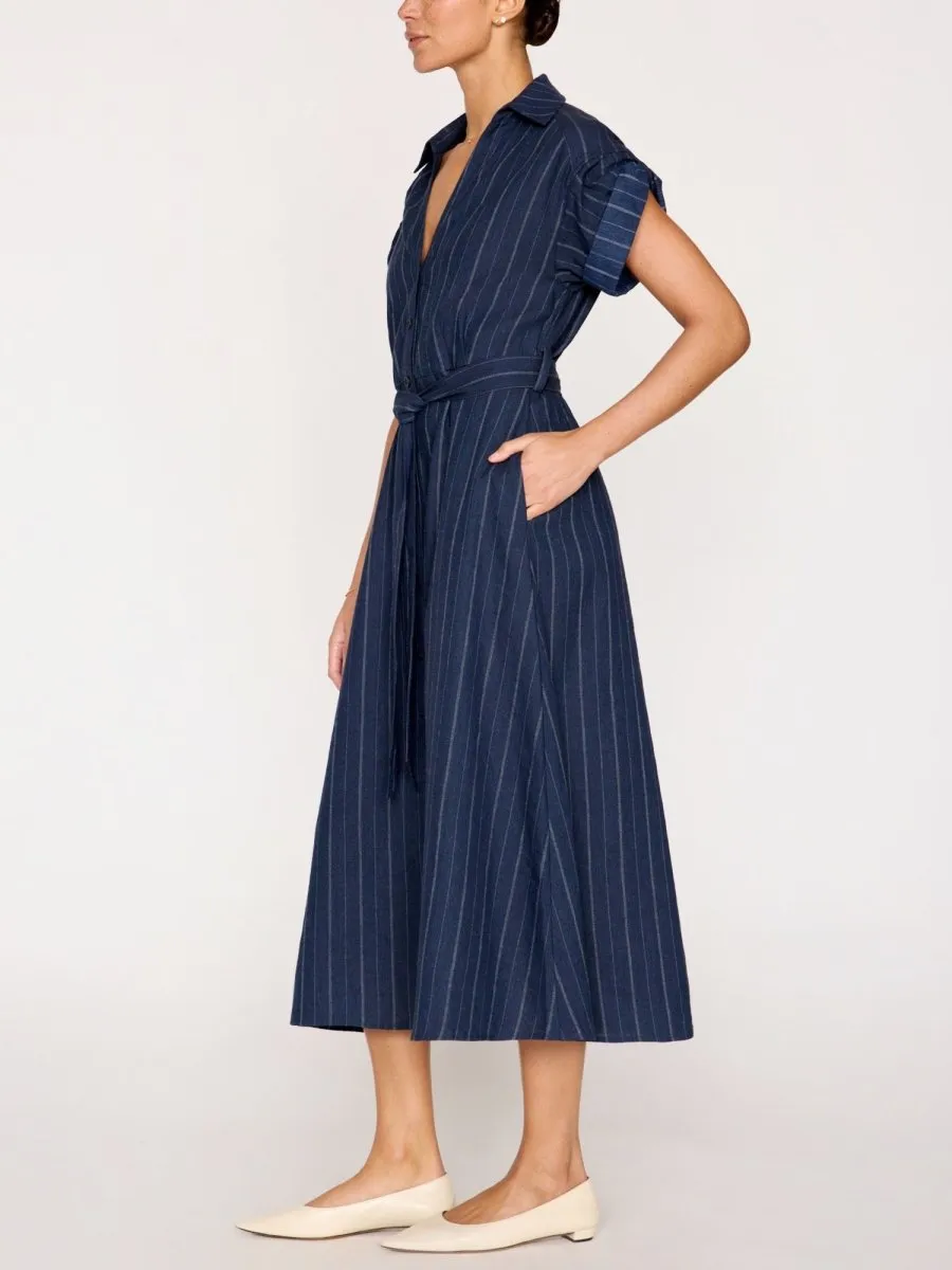 The Fia Belted Stripe Dress Autumn Mood