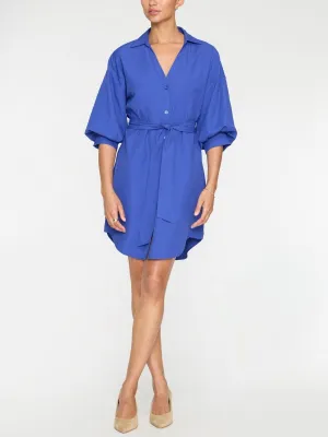 The Kate Belted Dress ruffle trim