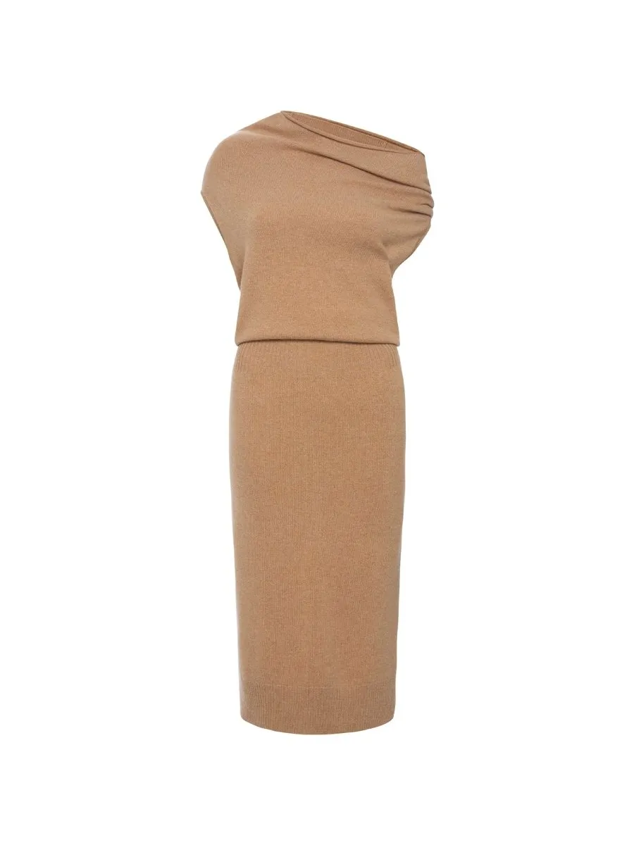 The Lori Sleeveless Cashmere Dress Linen Chic Breeze Grace
