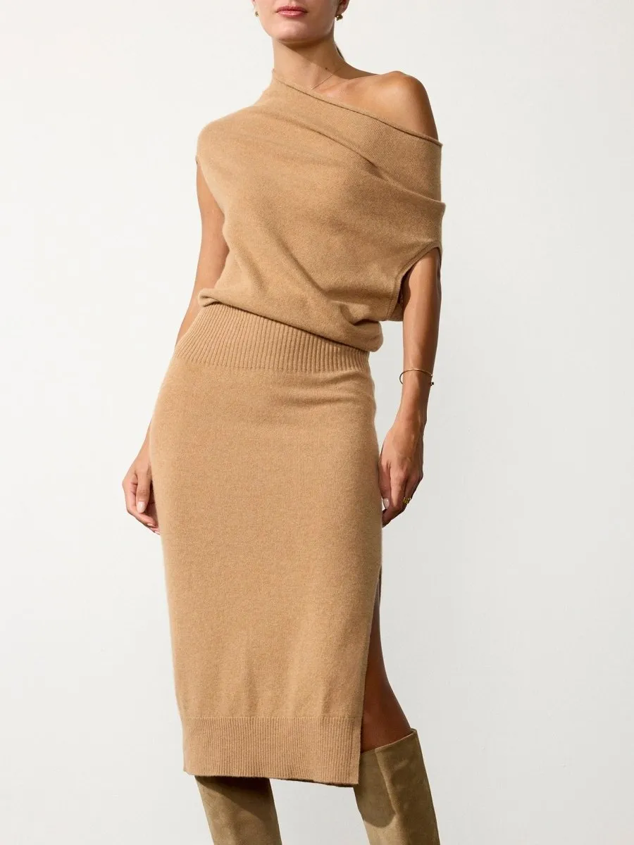 The Lori Sleeveless Cashmere Dress Chic Spirit