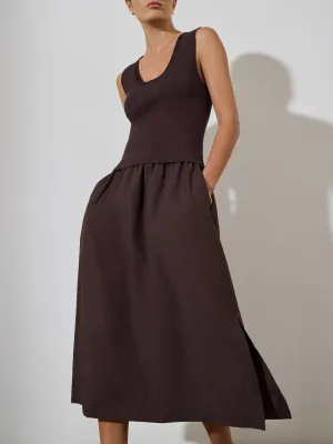 The Sofia Sleeveless Dress Mood Glow