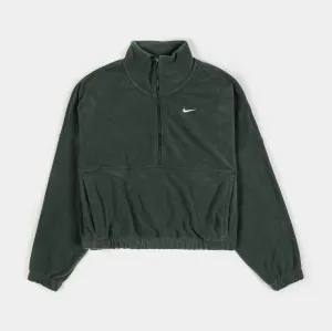 Therma Fit Oversized Fleece Half Zip Womens Jacket (Vintage Green) Versatile Layer Urban Bold