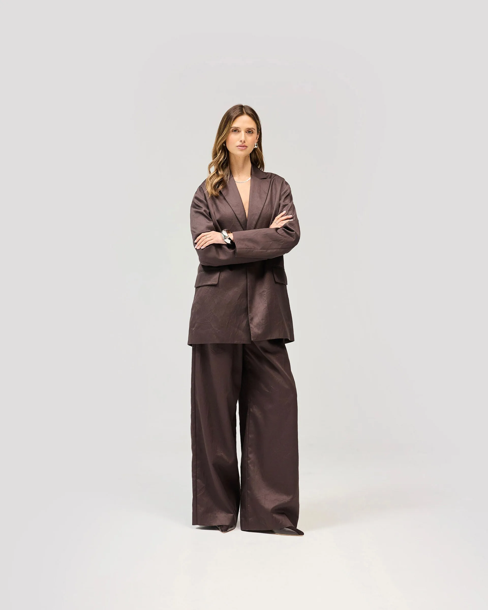 Weekend Casual Crimp Jacket - Black Coffee