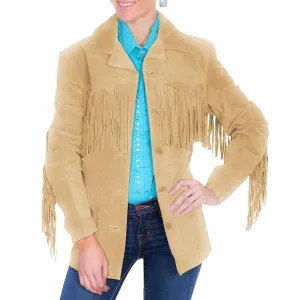 Scully Women's Old Rust Fringe Suede Jacket Shrink resistant