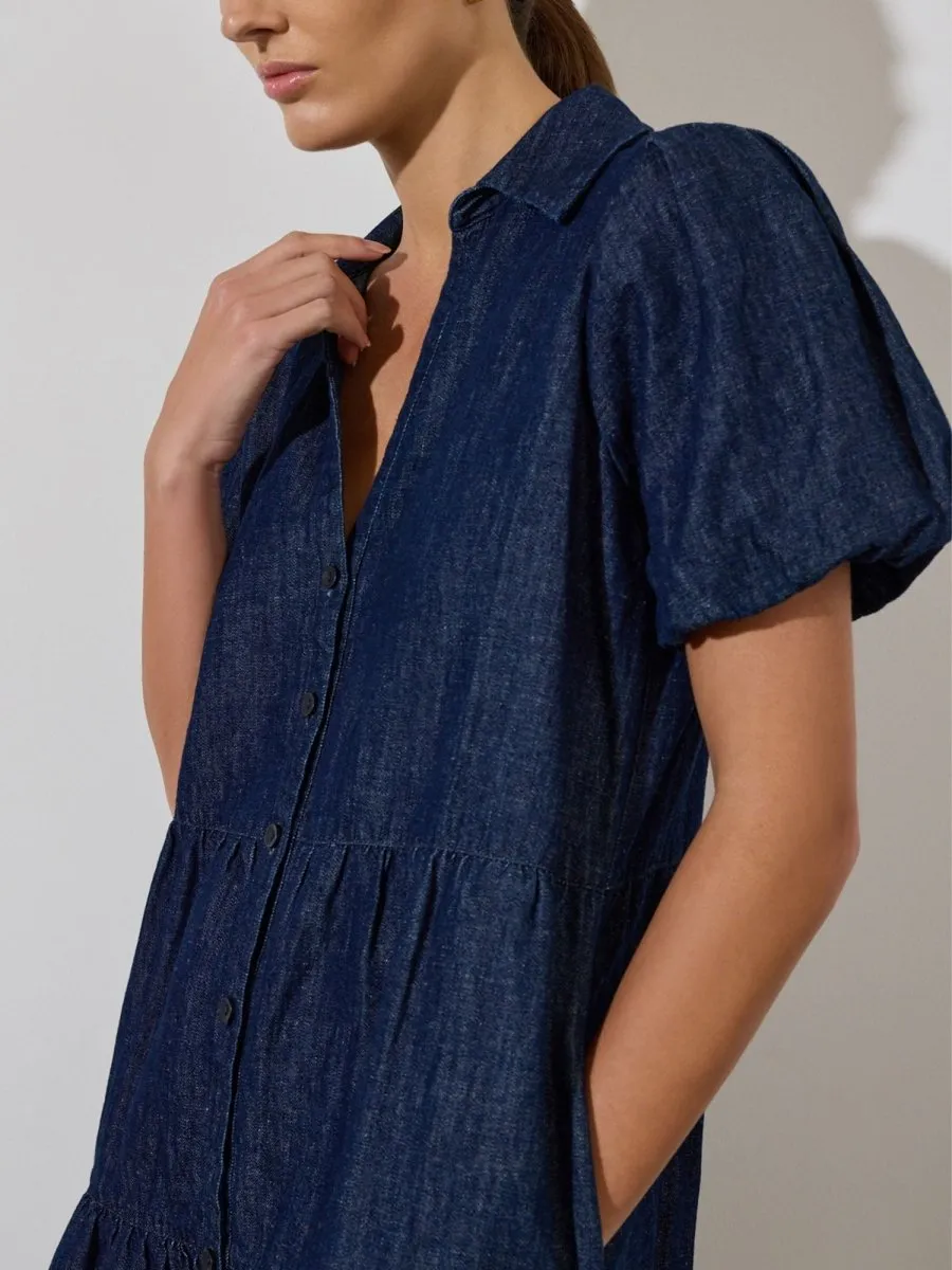 The Havana Mini Indigo Dress Soft Air