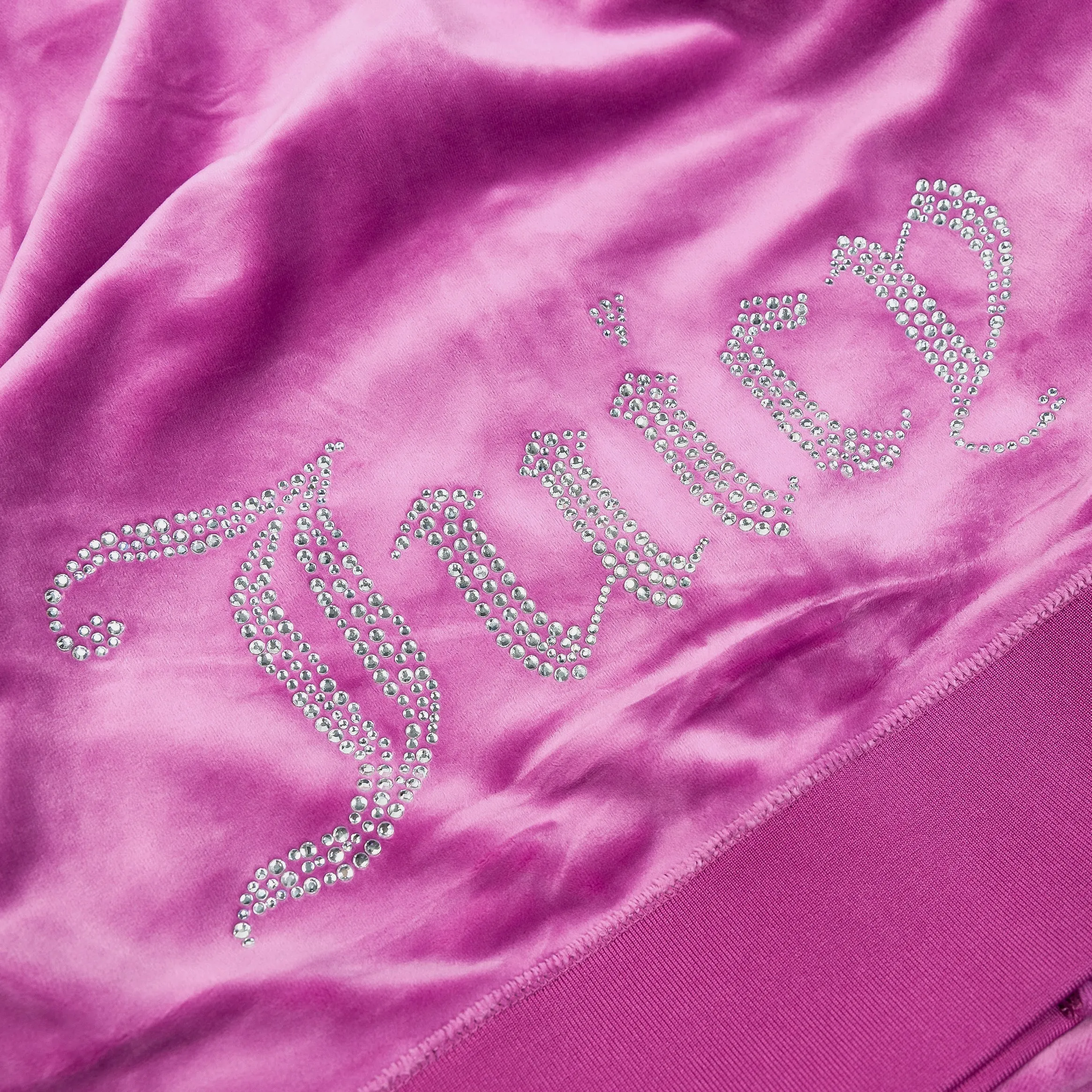 All-Weather Wear product tassel movement OG Bling Velour Full Zip Womens Hoodie (Purple)