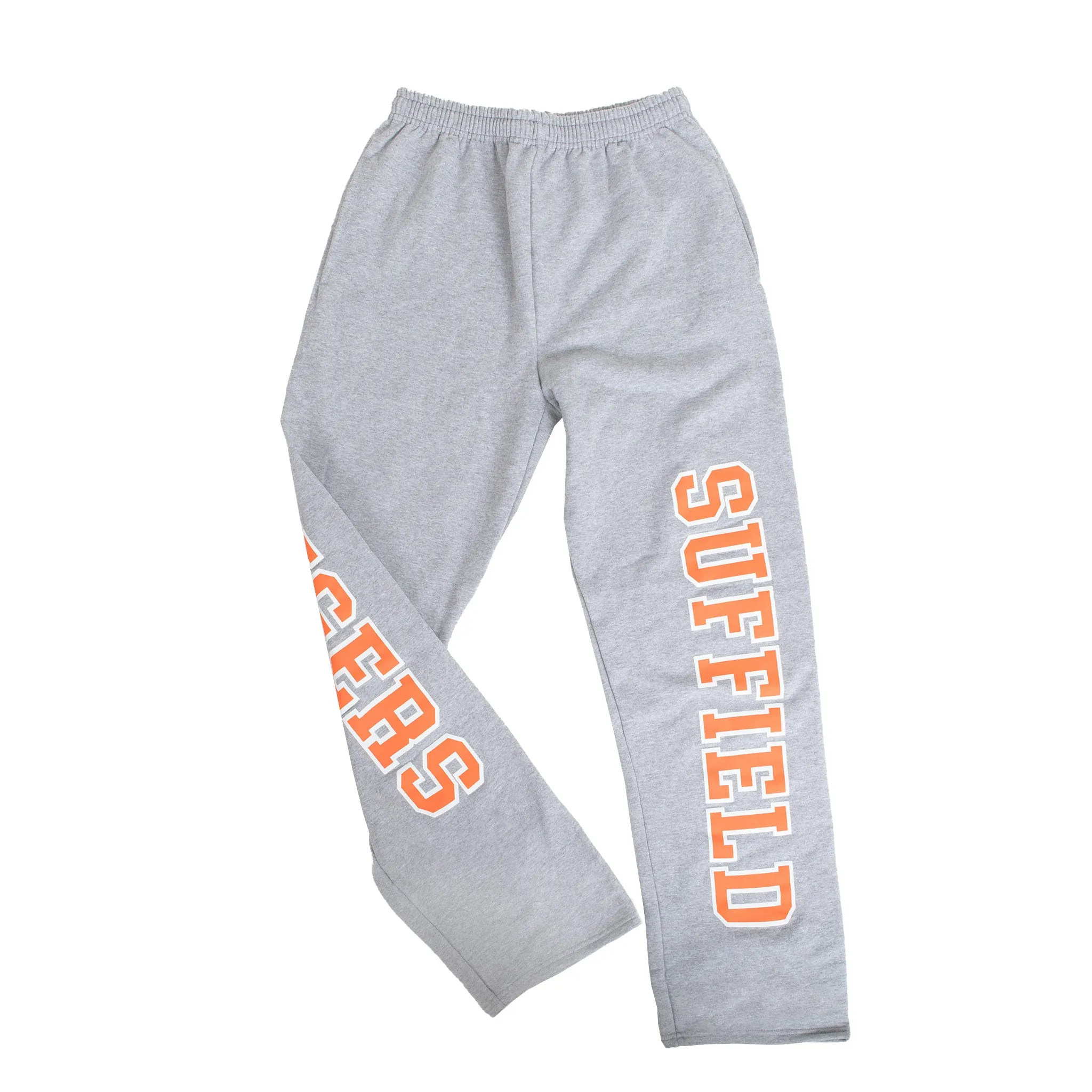 MV Sport Gray Open Bottom Sweatpants Chilly Weather Comfort