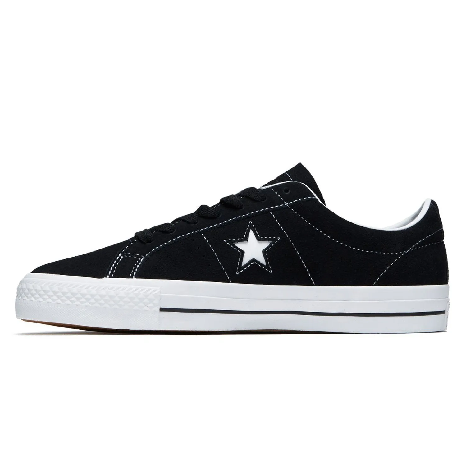 Converse CONS One Star Pro Ox Black/Black/White Board Style Skateboard Life