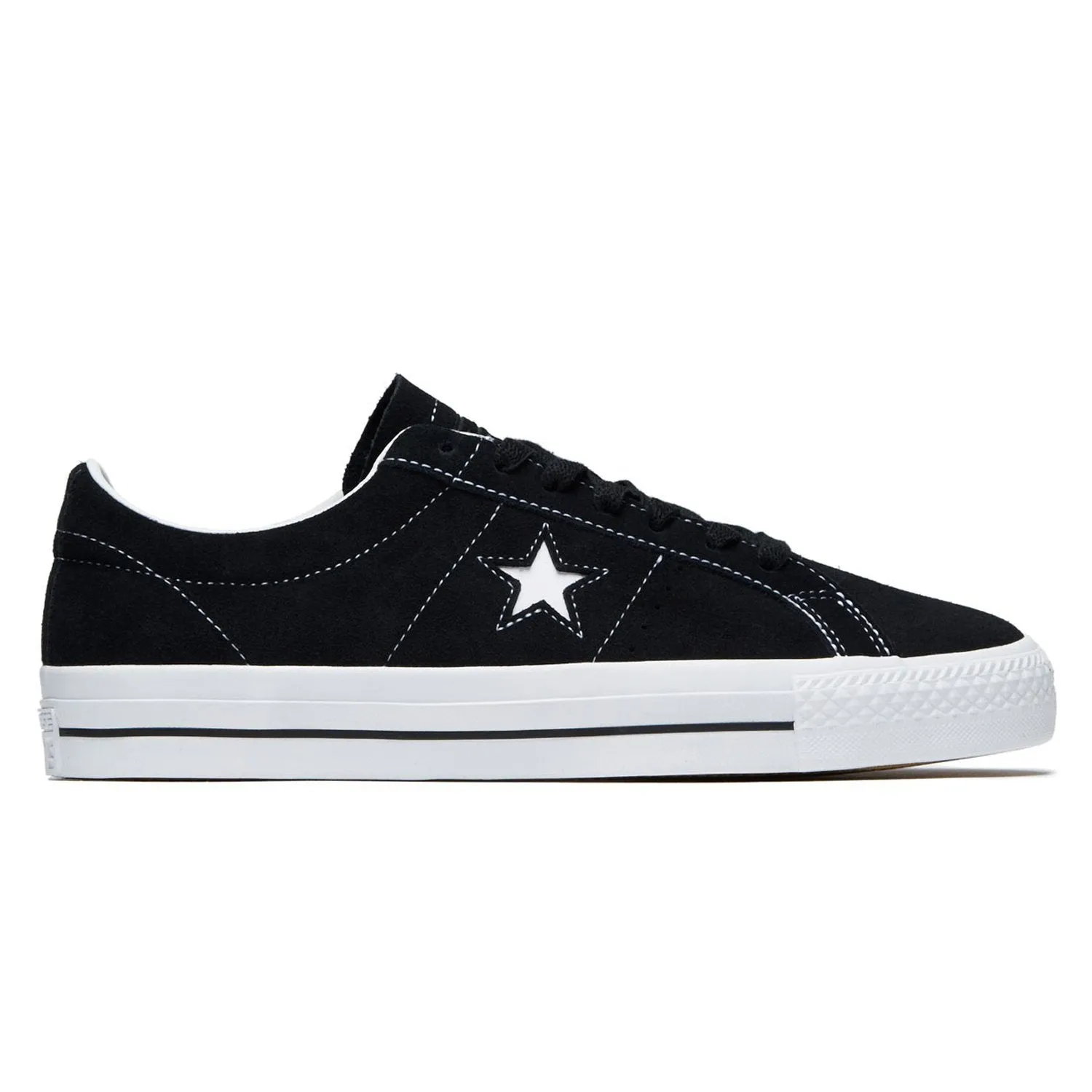 Converse CONS One Star Pro Ox Black/Black/White Durable Comfort