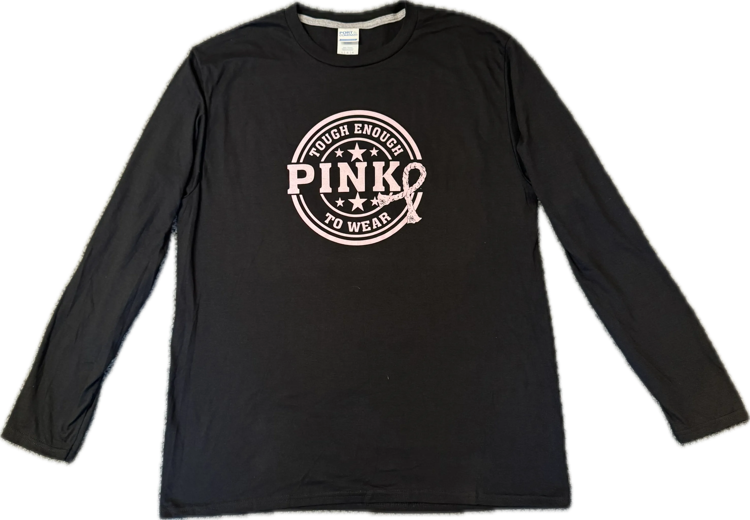 men's clothing Classic Layer Tough Enough To Wear Pink Long Sleeve