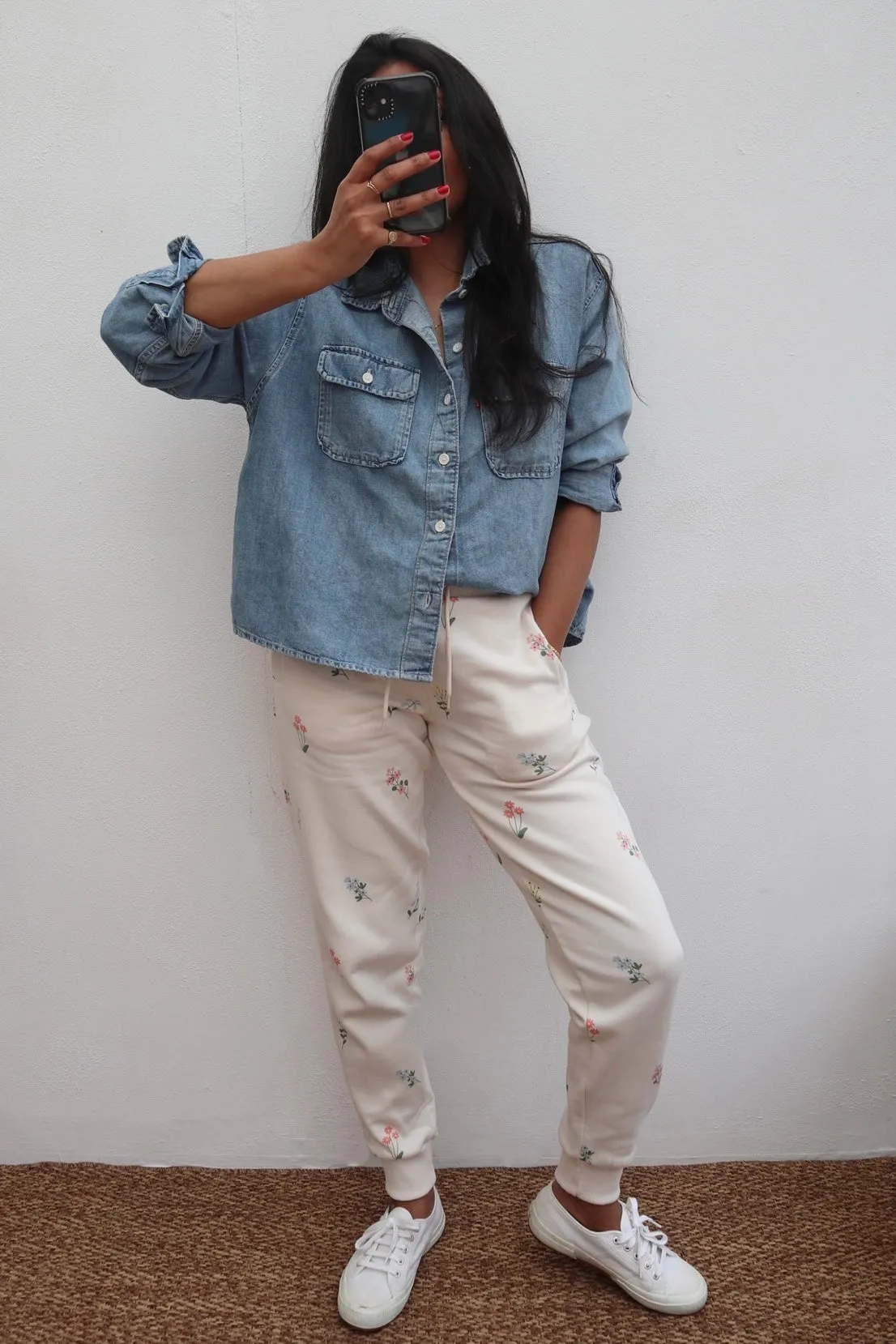 O&F Floral Print Joggers Machine washable