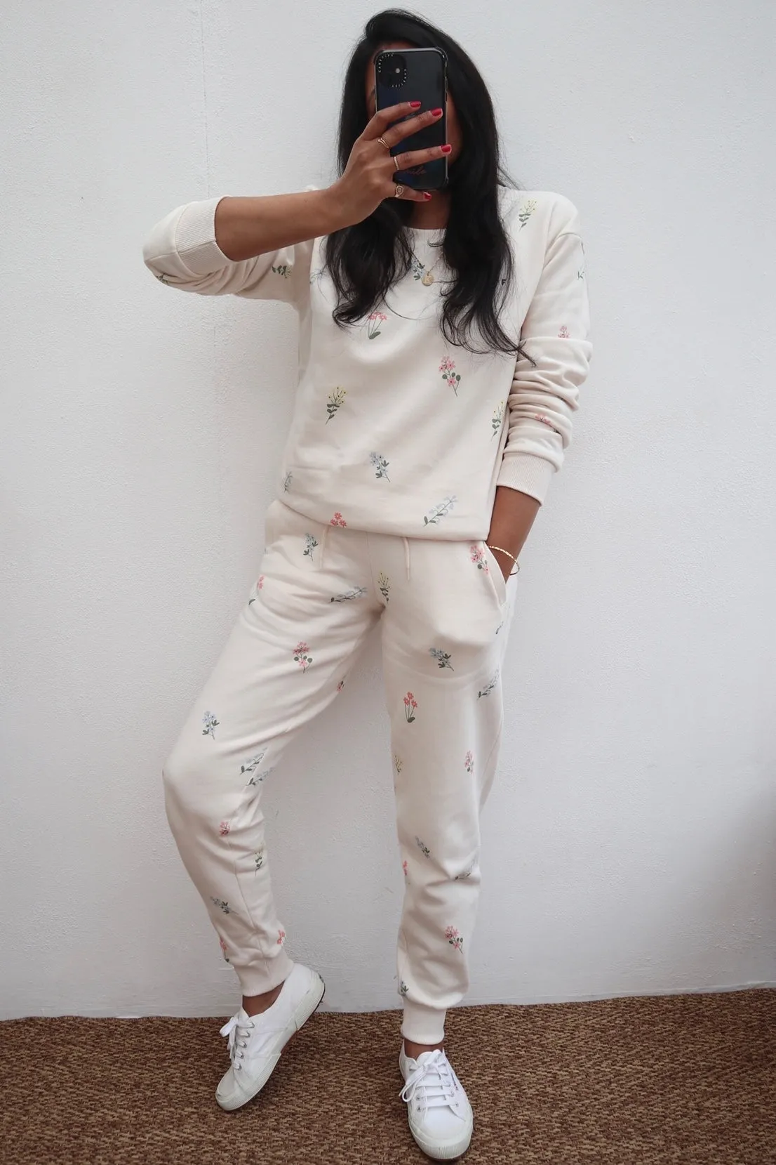 O&F Floral Print Joggers Smart Layering